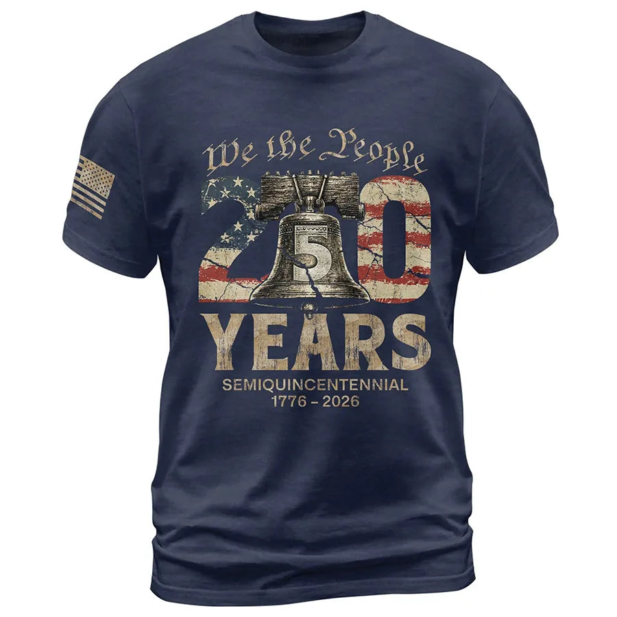 USA 250th Anniversary Shirt 1776-2026 Liberty Bell We The People Patri