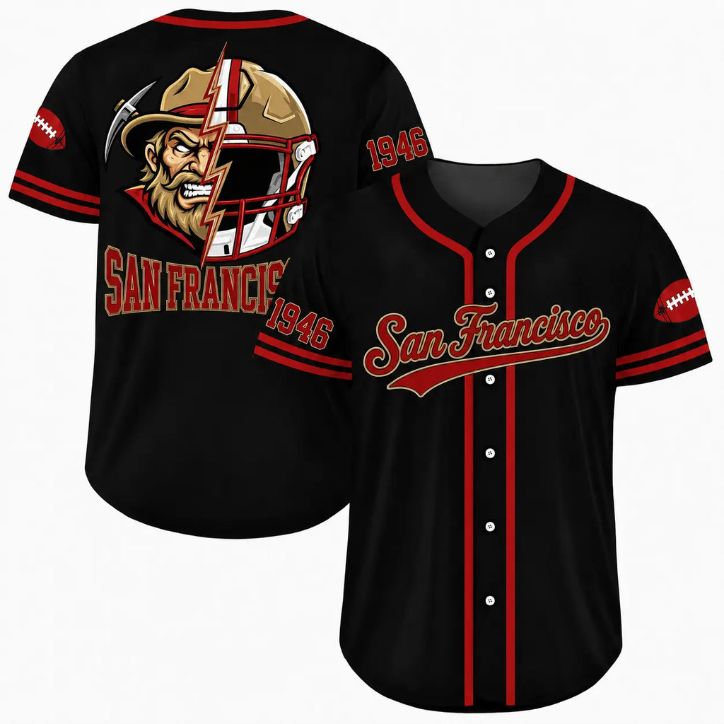 Football Team Baseball Jersey, Game Day Shirt for Football Lover