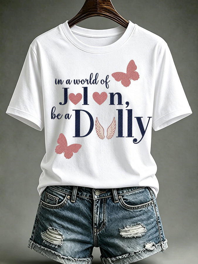Women'S Commemorative Printed Casual T-Shirt