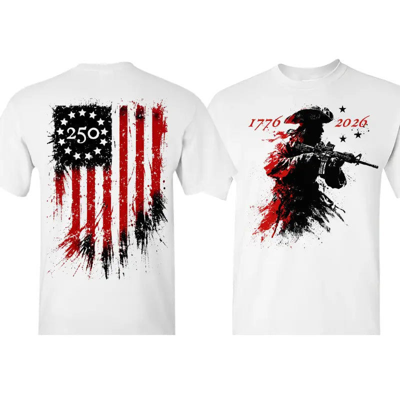 250th Anniversary Distressed American Flag T-Shirt