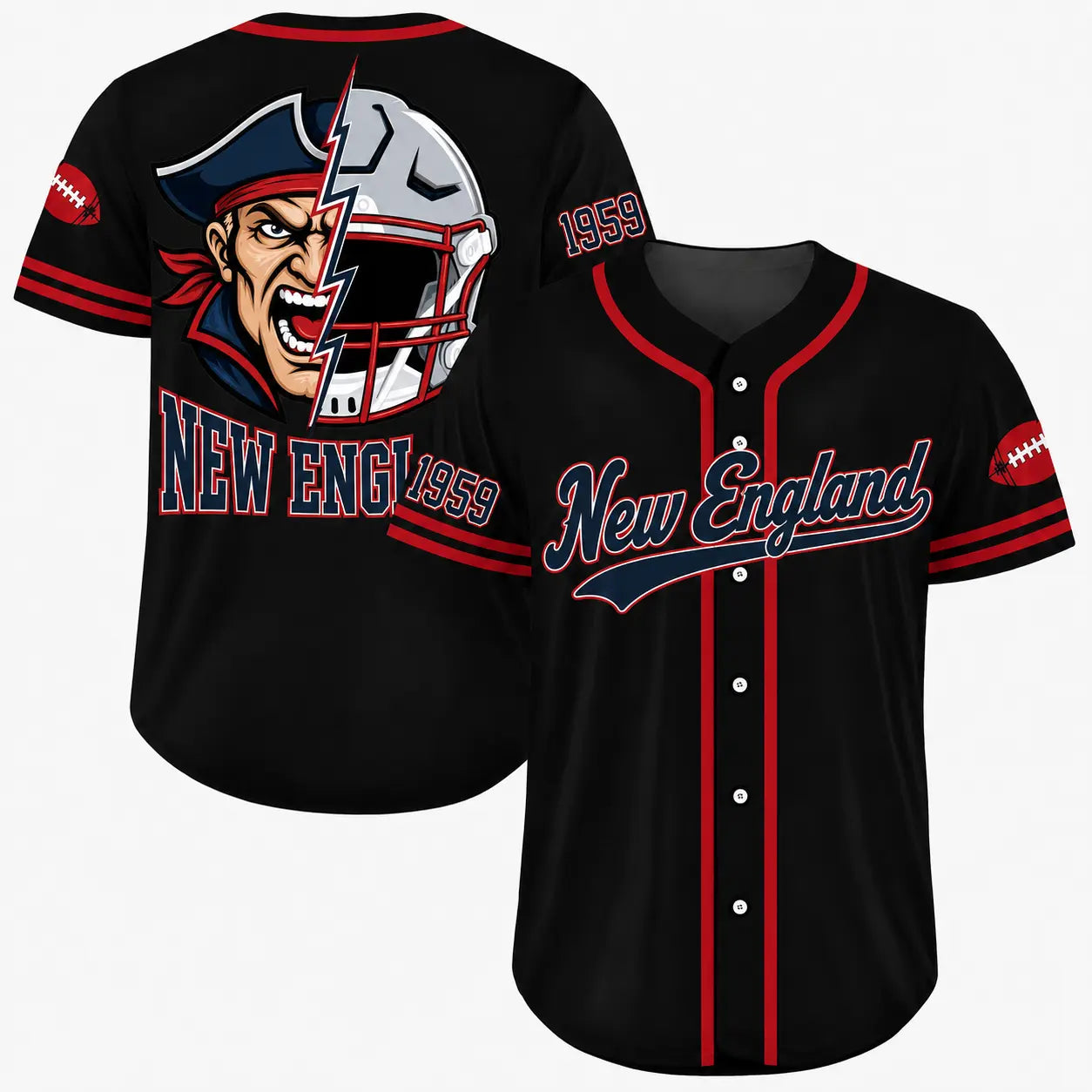 Football Team Baseball Jersey, Game Day Shirt for Football Lover