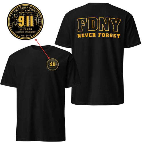 343 Firefighters FDNY 9.11, 25 Years Never Forget Shirt - 2001-2026 Memorial Tee