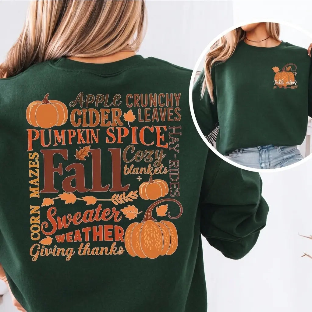 Fall Vibes Pumpkin Sweatshirt
