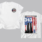 Forever In Our Hearts 343 Hero 9/11 25th Anniversary Shirt