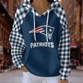 Women's New England Patriots Football Long-Sleeve Hoodies
