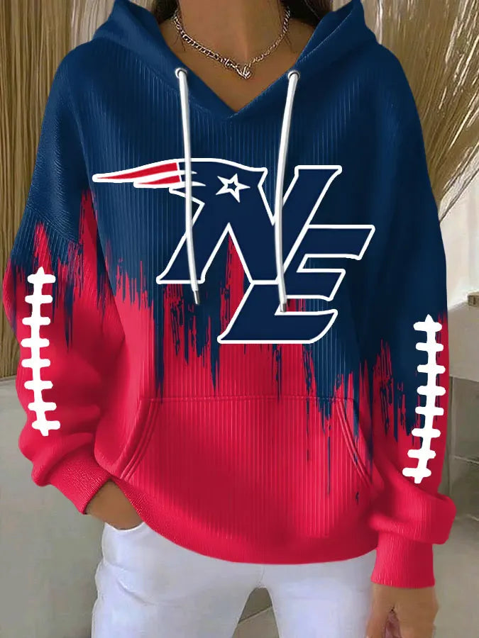 Women's Football Long-Sleeve Hoodies
