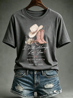Women'S Commemorative Printed Casual T-Shirt