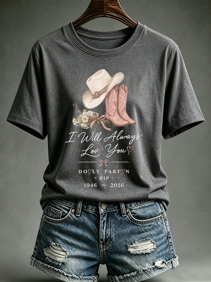 Women'S Commemorative Printed Casual T-Shirt