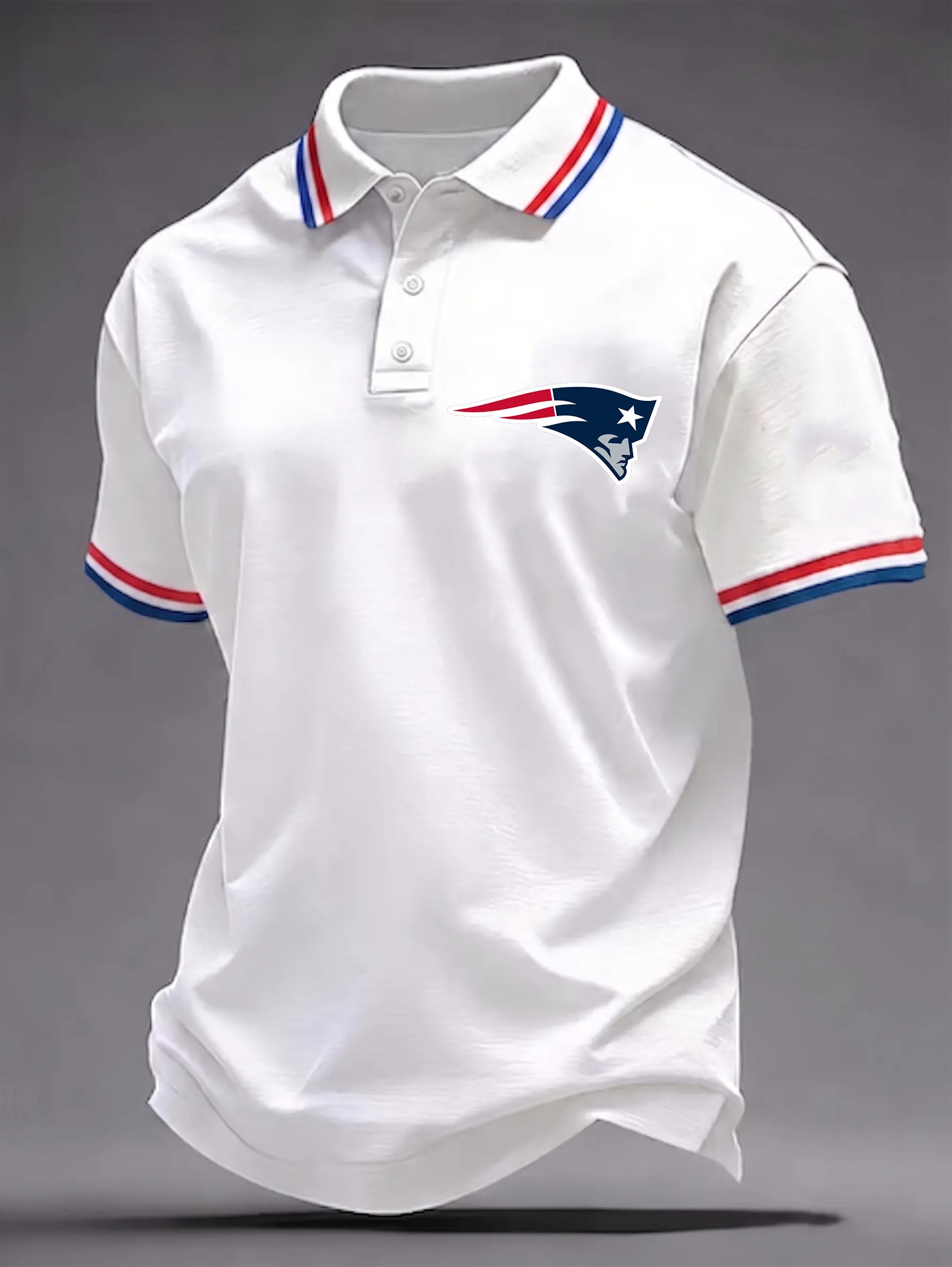 Men's Football Print Polo Shirt