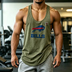 Buffalo Football-Inspired Men's Athletic Sleeveless Tank Top