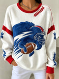 Women's Rugby Lovers Print Sweatshirt