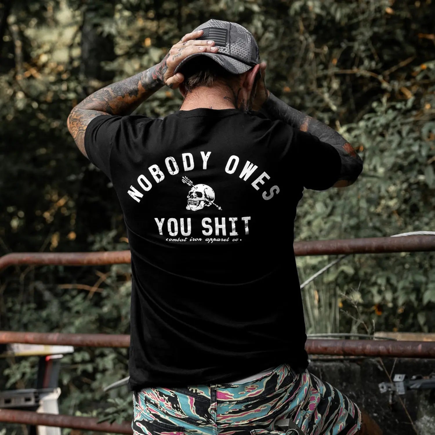 Nobody Owes You Shit Skull T-Shirt