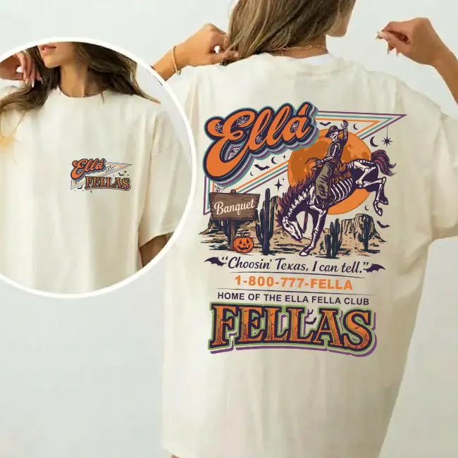 Retro 1-800-777-FELLA - Halloween Tee