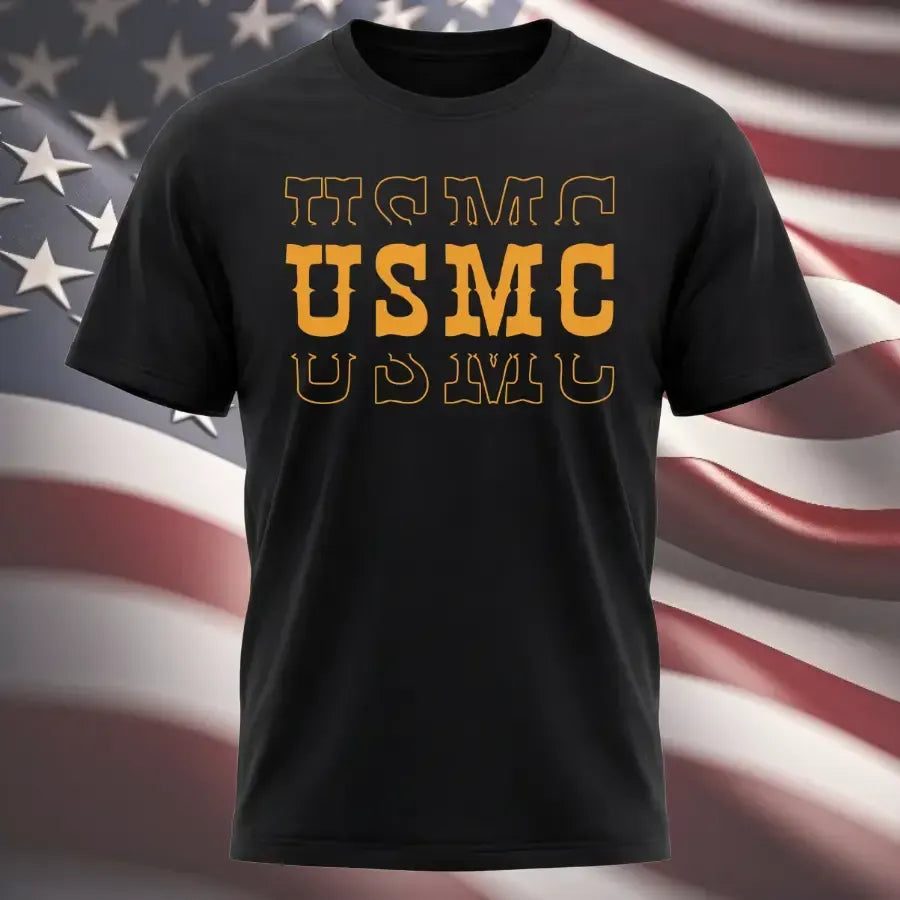 USMC Tun Tavern Born In A Bar Shirt ,250 Independence T-Shirt - Soft Cotton Poly Blend Tee