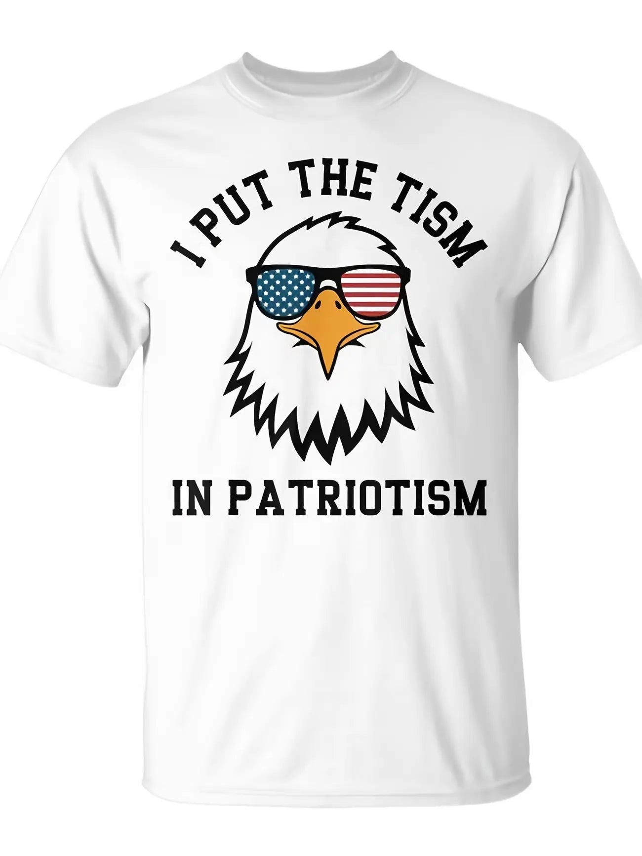 Put The Tism In Patriotism Athletic Eagle T-Shirt