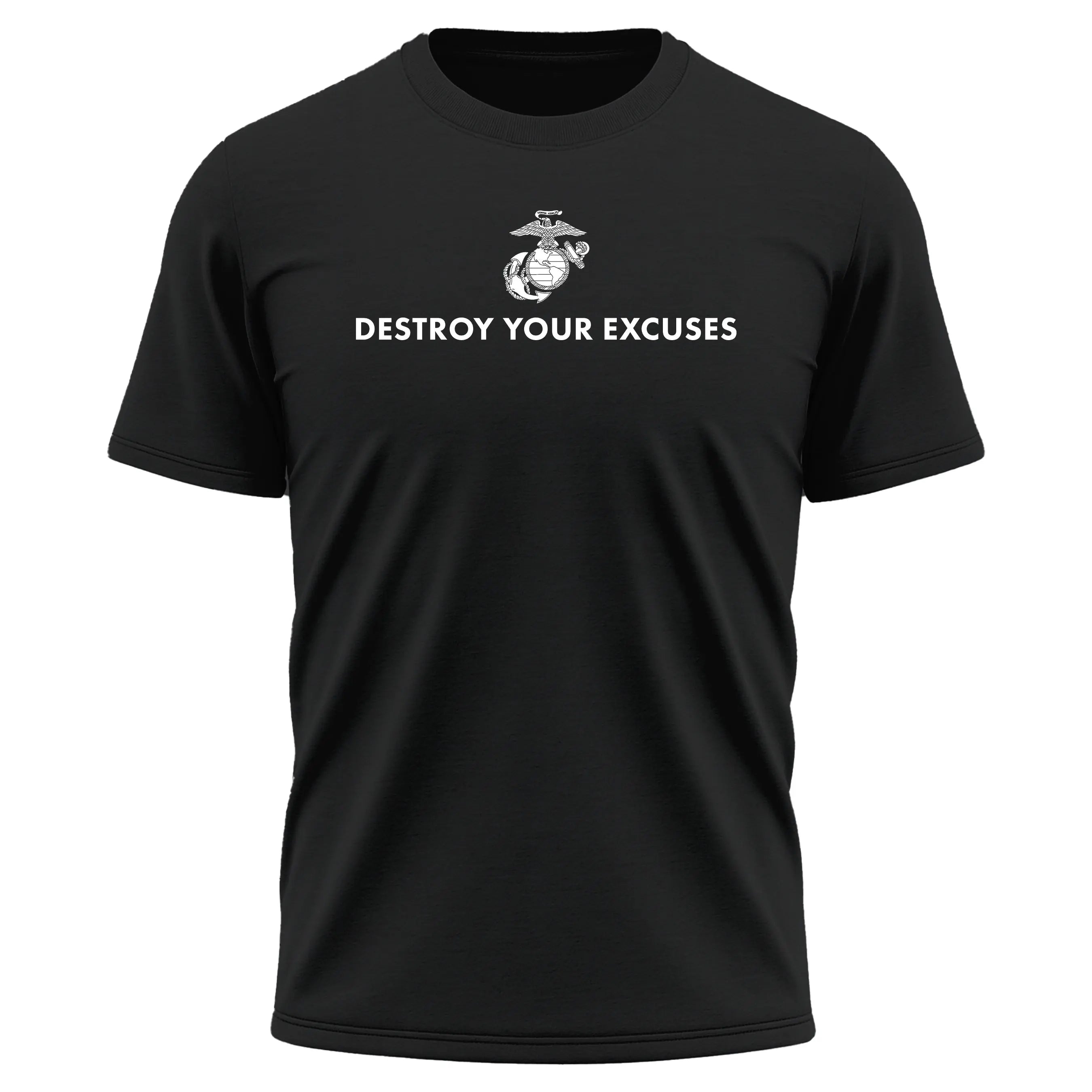 Marines "Destroy Your Excuses" Performance shirt United States Marine Corps,Made in USA