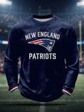 Men's New England Patriots Team Fan Long-Sleeve Sweatshirt
