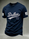Men's Casual Football Short-Sleeve T-Shirt