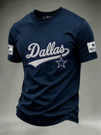 Men's Casual Football Short-Sleeve T-Shirt
