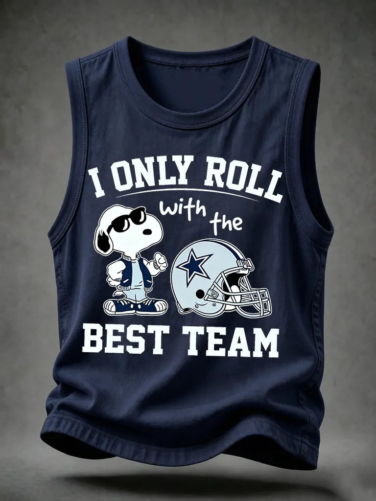 Men's Football Print Tank Top