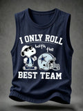 Men's Football Print Tank Top