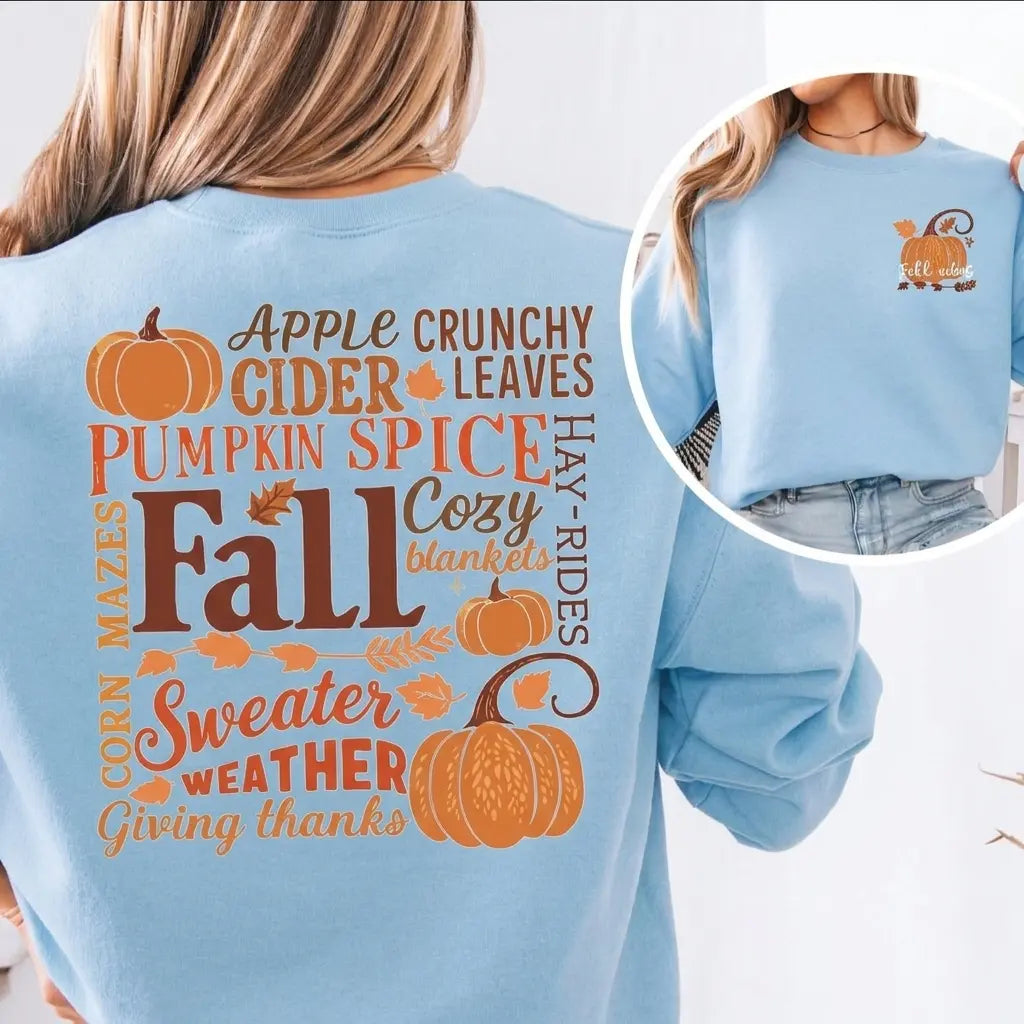 Fall Vibes Pumpkin Sweatshirt