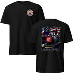 343 Firefighter Memorial T-Shirt, 9/11 Never Forget Tribute Tee