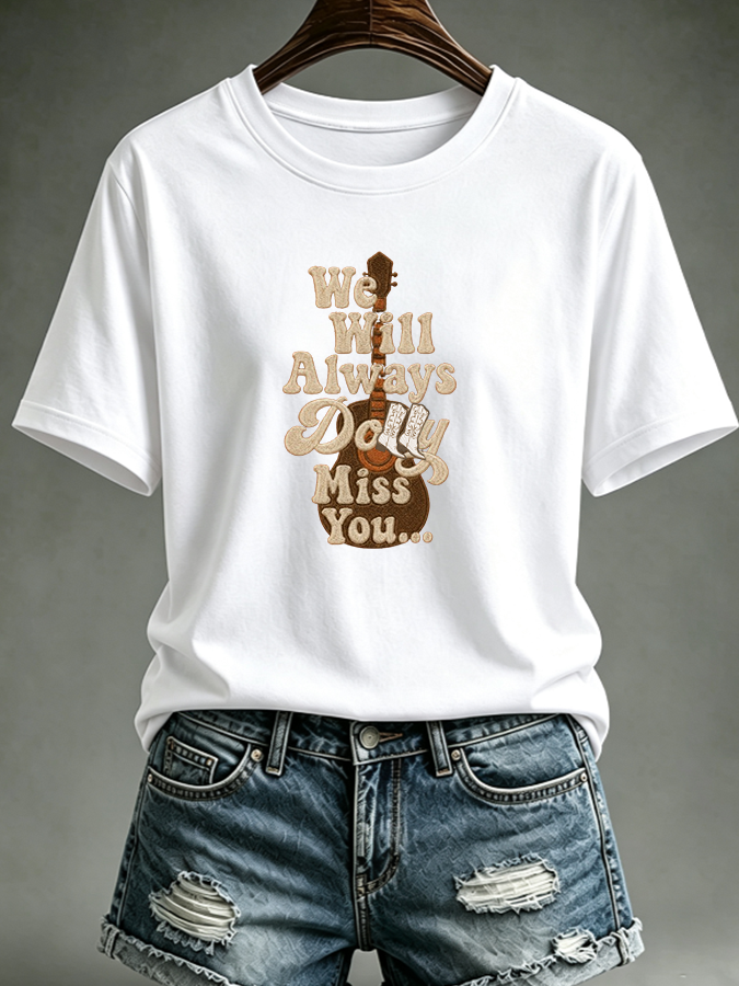 Women'S Commemorative Printed Casual T-Shirt