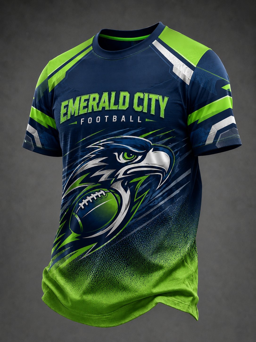 Men's American Football Fan Memorial Print T-Shirt