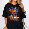 Red White & Moo Highland Cow T-Shirt
