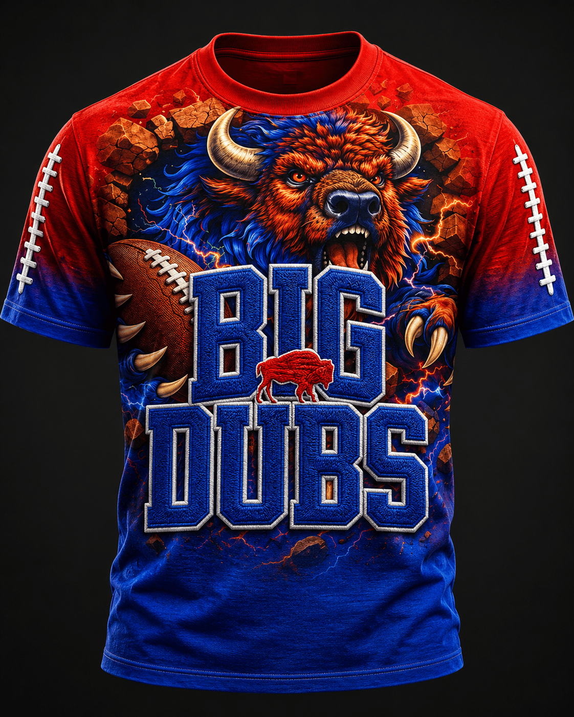 Men's rugby fan crew neck shirt
