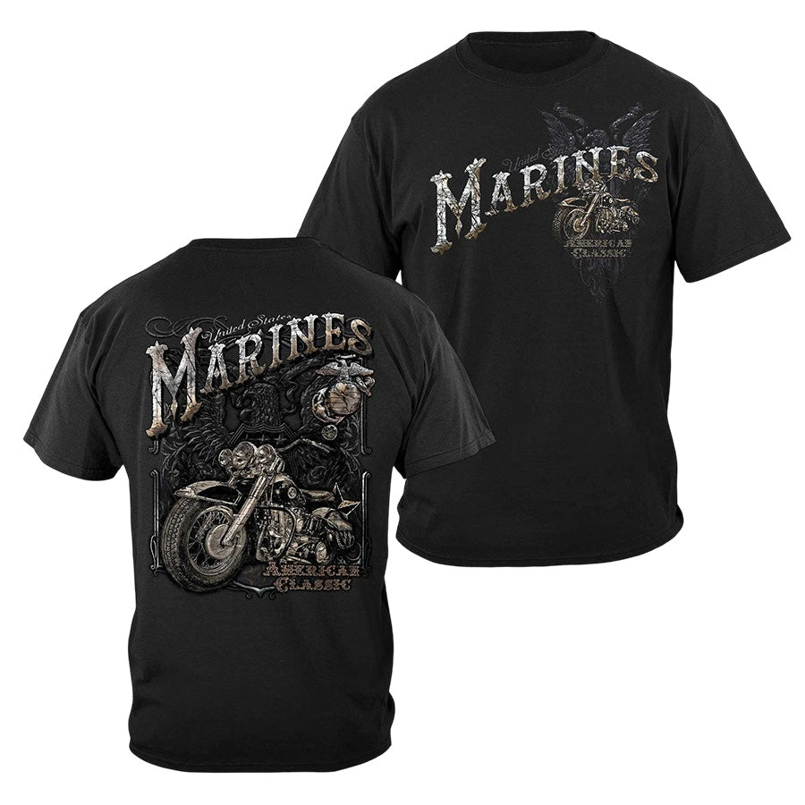 USMC USA 250 Years Classic Bike T-Shirt