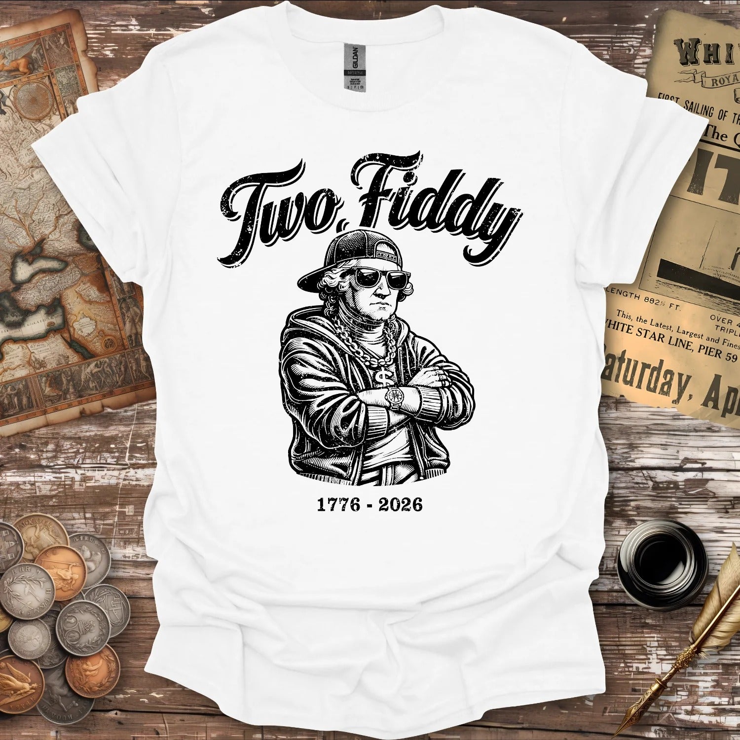 Two Fiddy United States Semiquincentennial T-shirt
