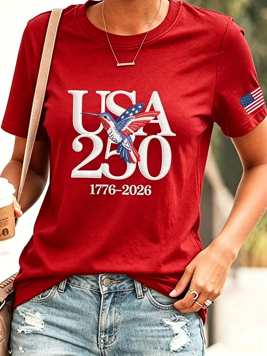 America 250 Years Women's American Hummingbird T-shirt