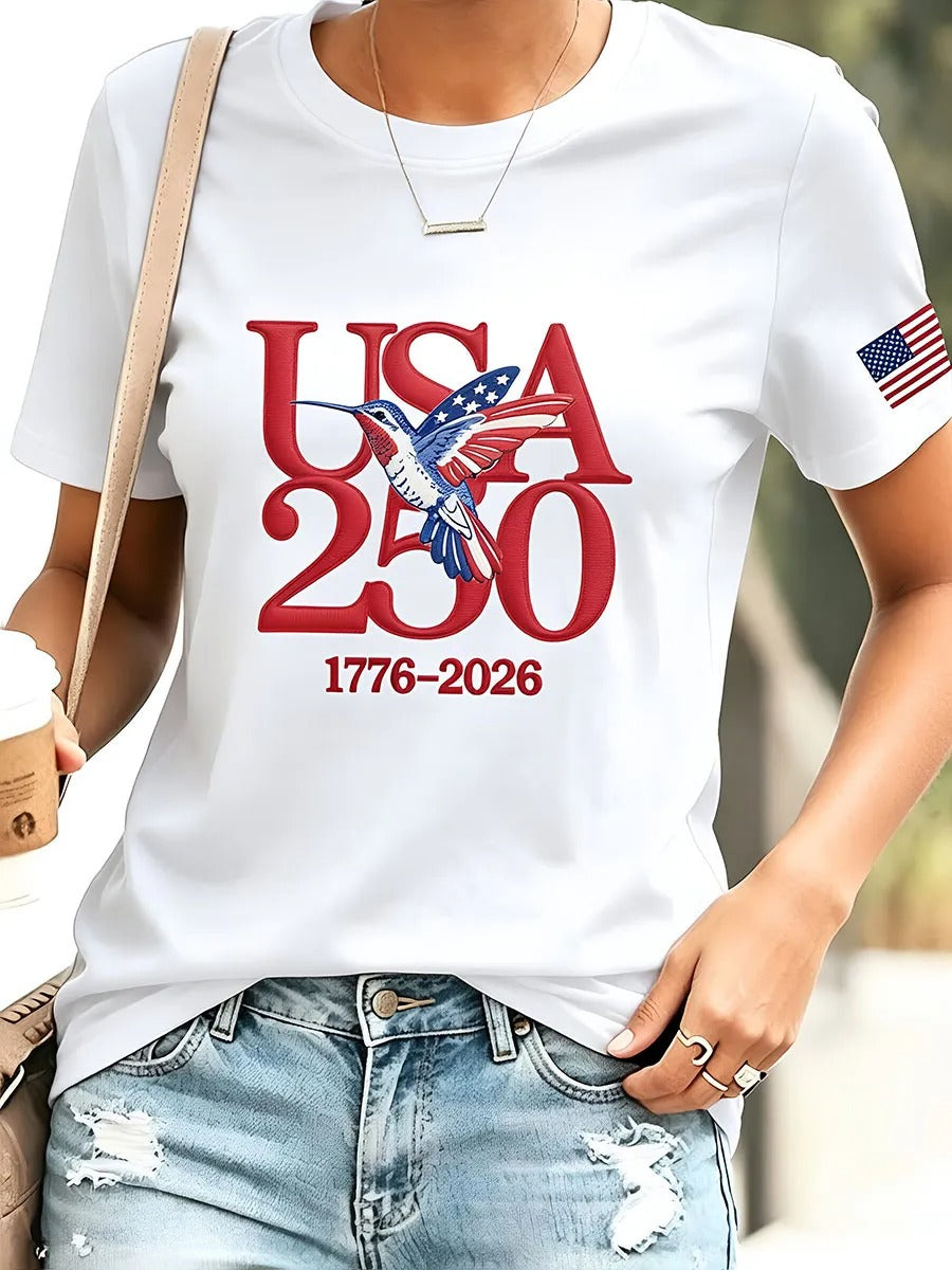 America 250 Years Women's American Hummingbird T-shirt