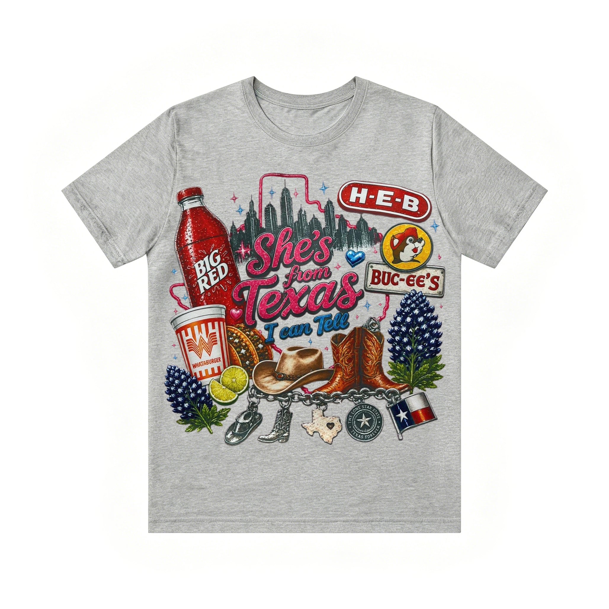 Shes from texas i can tell Unisex T-shirt