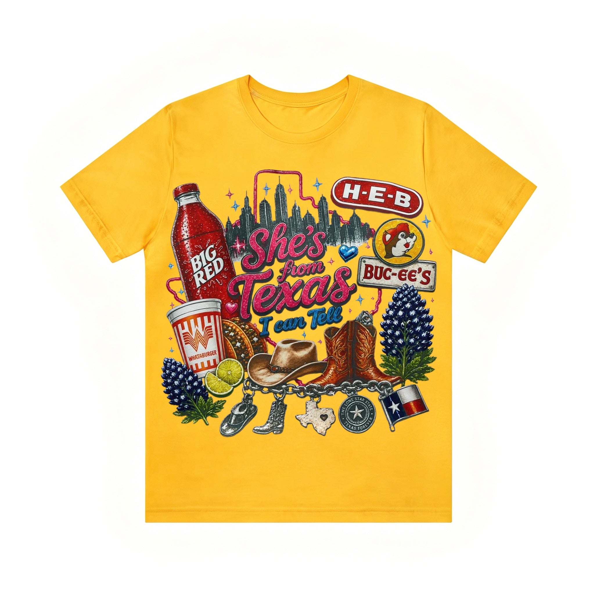 Shes from texas i can tell Unisex T-shirt