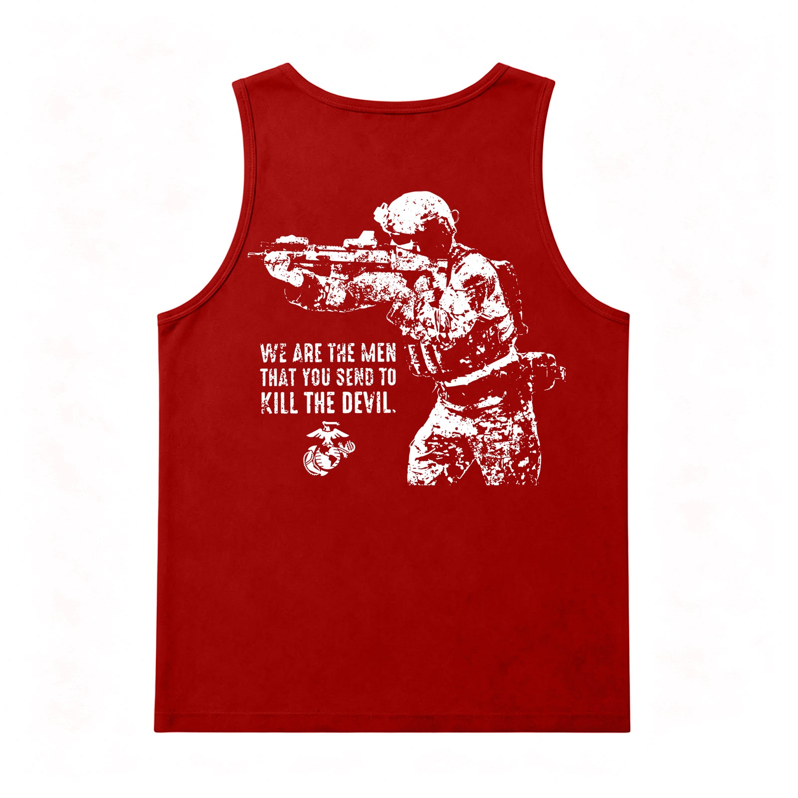 We Are The Men Tank Top – Kill The Devil Marine Back Print