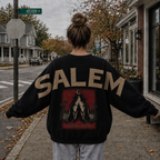 Girls Trip Salem Halloween Shoulder-to-Shoulder Back Lettering Sweatshirt Hoodie