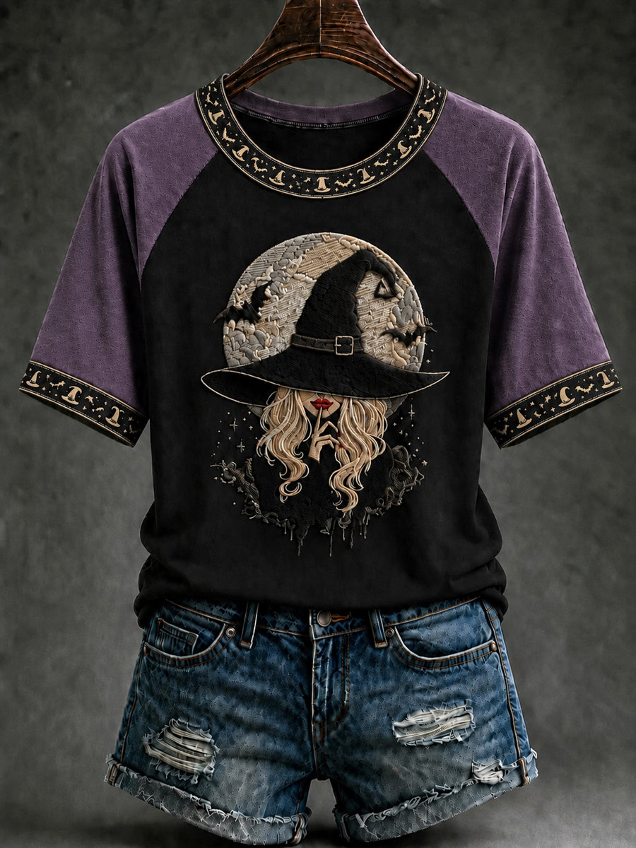 Women's Halloween Salem Witch Short Sleeve T-shirt