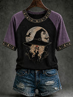 Women's Halloween Salem Witch Short Sleeve T-shirt