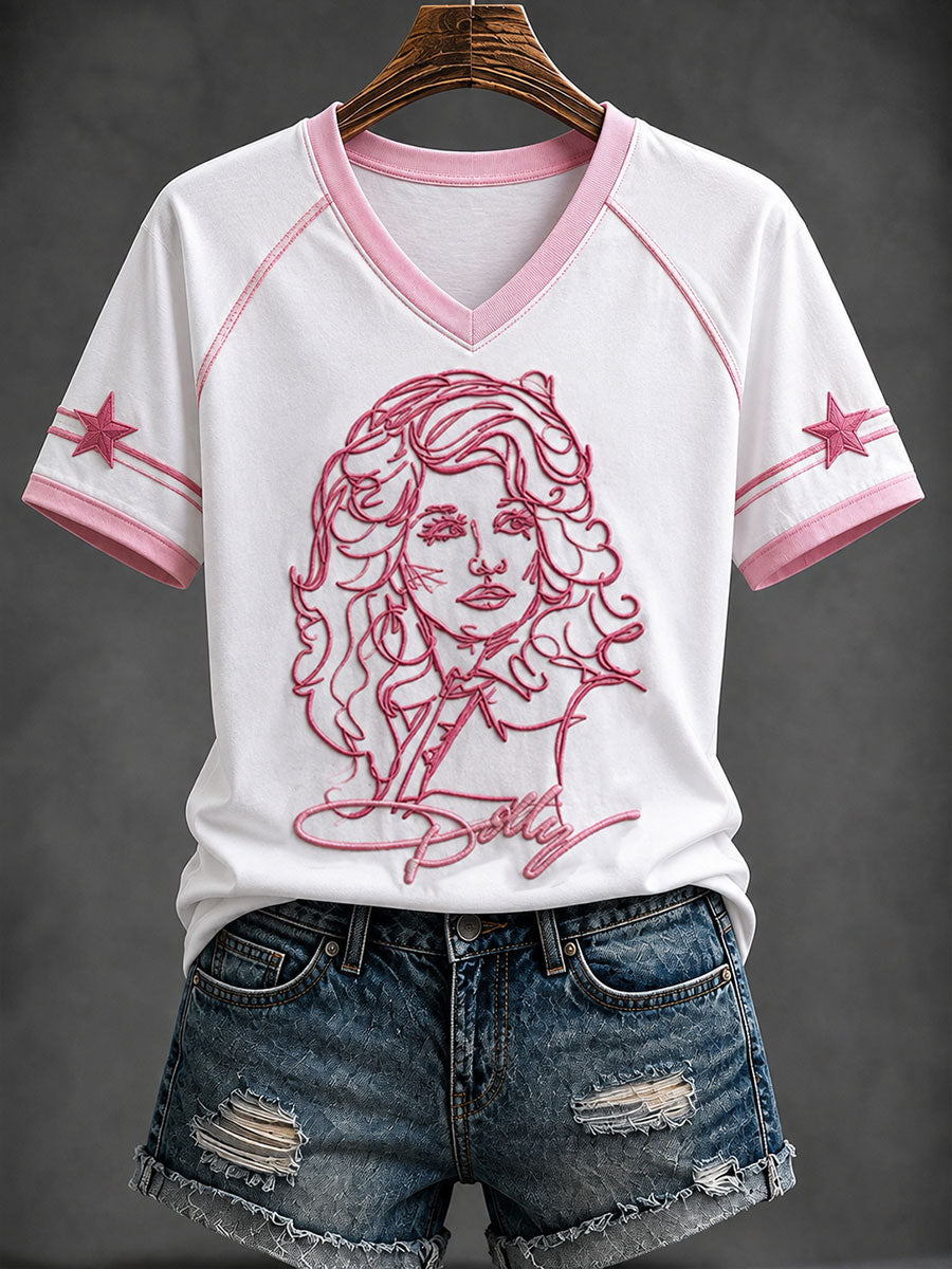 Women's Singer Memorial Print Short-sleeved T-shirt