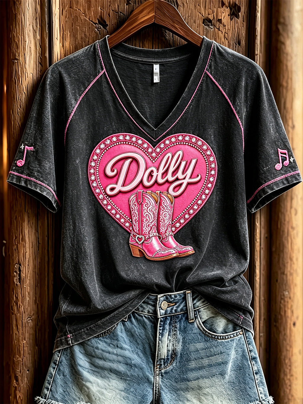 Women's Country Music Legend Tribute Casual Memorial Short Sleeve T-Shirt