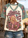 Women's Country Music Legend Tribute V-Neck Tee