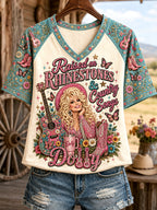 Women's Country Music Legend Tribute V-Neck Tee