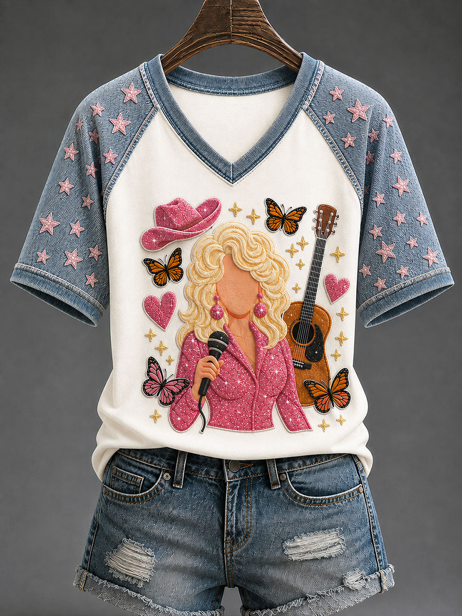 Women's Country Music Lover Gift Casual T-shirt
