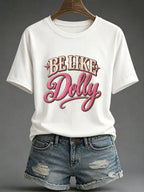 Women’s Country Music Print Casual T-Shirt