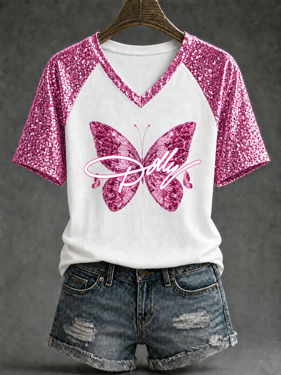 Women’s Country Music Print Casual T-Shirt