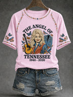 Women’s Country Music Print Casual T-Shirt