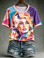 Women's Famous Singer Memorial Short-sleeved T-shirt